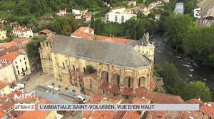 Abbatial church located in ariège, in france. Vue D En Haut L Abbatiale Saint Volusien Youtube