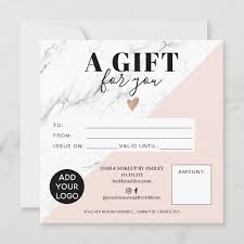 Check spelling or type a new query. Marble Pink Block Square Gift Certificate Logo Zazzle Com In 2021 Gift Certificates Custom Holiday Card Gift Certificate Template