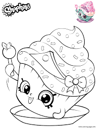 Super coloring free printable coloring pages for kids coloring sheets free colouring book. Shopkins Cupcake Princess Coloring Pages Printable