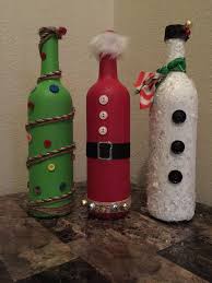 Repurposed Wine Bottle Christmas Decor By Joneshomedecor On Etsy Wine Bottle Christmas Decorations Wine Bottle Crafts Christmas Bottle Crafts