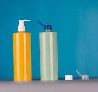 PET Plastic Shampoo Wash Hand Lotion Pump Bottle 550ml Amber Green Clear