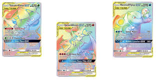 The new tag team cards introduced in the pokémon tcg: Rainbow Rare Tag Team Cards Of Pokemon Tcg Cosmic Eclipse Part 1