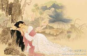 徐再思 蟾宫曲 赠名妓玉莲 荊山一片玲瓏 分付馮夷 捧出波中 白羽香寒 瓊衣露重 粉面冰融 知造化私加密寵 爲風流洗盡嬌紅 月對芙蓉 人在簾櫳 太華朝雲 太液秋風 geisha art ethereal art china art