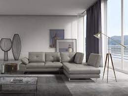 Check spelling or type a new query. Right Facing Chaise Prive Gray Leather Sectional Sofa Set J M Furniture