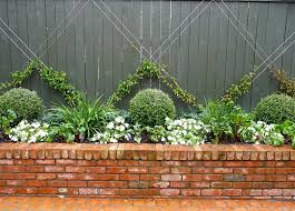 Bed Design Topiary Espalier Raised Brick Planter Diy Garden Trellis Brick Garden Brick Planter
