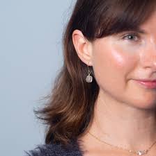 Small Gemstone Earrings, Silverite Earrings, Gold Drop Earrings, Dainty  Gold Dangle Earrings, Wire Wrapped Earrings, Gift for Wife, Silver