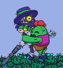 Cactus Hugs Brawl Stars By Lazuli177 On Deviantart Star Comics Star Character Cute Stars