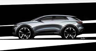 2019 Audi Q4 E Tron Concept Car Interior Sketch Audi Q4 Super Cars