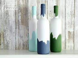 Painted Wine Bottles An Easy Upcycled Wine Bottle Craft painted wine bottles an easy upcycled