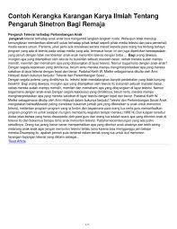 Can be set as a solution to the health issues in indonesia. Contoh Ragangan Karya Ilmiah Masnurul