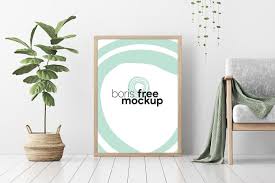 Poster Interior Scene Free Mockup Dealjumbo Com Discounted Design Bundles With Extended License Poster Mockup Free Free Mockup Design Bundles