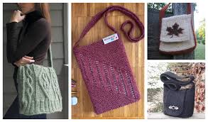 Knitted dresses jewellery the wedding guide the denim guide menswear. Knit Messenger Bag Free Knitting Patterns Knitting Pattern