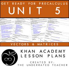 Khan academy 300 page document terms and concepts, biology and biochemistry. Khan Academy Math Lessons Get Ready For Precalculus Vectors Matrices