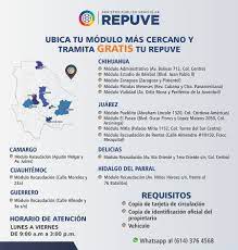 Chihuahua Modulos Repuve Para Colocacion De Chip Repuve Consulta Autos Robados En Mexico