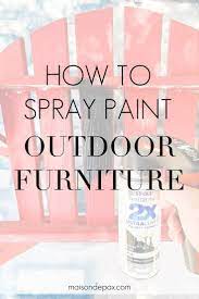 How To Spray Paint Furniture And Accessories Maison De Pax Spray Painting Outdoor Furniture Spray Paint Furniture Paint Furniture