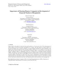 Saving your online id means you don't have to enter it every time you sign in. Pdf Importance Of Housing Finance Companies In Development Of Financial Markets Of Bangladesh