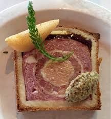 Duck Foie Gras And Veal Tongue Terrine En Croute With Pickled Pear Aria Restaurant In Sydney 2258x2451 Oc Terrine Recipe Sydney Restaurants Food