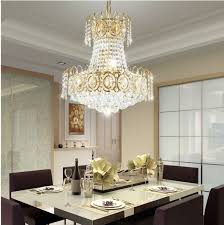 Cravog Moderne Led Kronleuchter Gold Kristall Kronleuchter