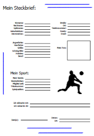 Am besten lasst ihr die seiten im copyshop auf einem stärkeren papier, z.b. Vorlagen Fur Freundebucher Zum Ausdrucken Volleyball