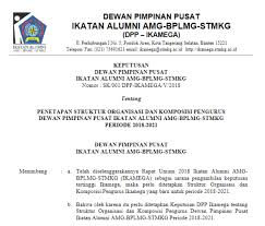 Contoh surat keputusan pengangkatan pengurus organisasi bagi contoh surat. Dewan Pengurus Ikatan Alumni Periode 2018 2021 Telah Terbentuk Ikamega Stmkg