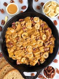 20 Healthy Easy Thanksgiving Recipes Rachlmansfield In 2020 French Toast Bake Banana French Toast Banana French Toast Bake