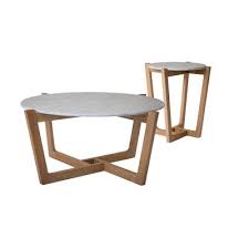 Estudio Furniture Monterey Natural Coffee Side Table Set Reviews Temple Webster Solid Coffee Table Marble Top Coffee Table Coffee Table