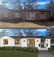 20 Painted Brick Houses To Inspire You In 2020 Blog Brick Batten Painted Brick House Brick Exterior House Ranch House Exterior