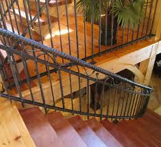 Yes, those steel reinforcement bars that are commonly used for adding strength to poured concrete can also serve as a great deck railing alternative. Giant Bridge Rebar Twisted Custom Stair Forged Iron Railing Design Blacksmithing Markpuigmarti Mark Metal Deck Railing Rebar Railing Railing Design