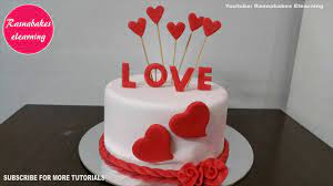 8 church anniversary cakes ideas anniversary cake anniversary cake from i.pinimg.com. Simple Easy Valentine Love Cake Or Happy Birthday Cake Wife Design Ideas Decorating Tutorials Video Youtube