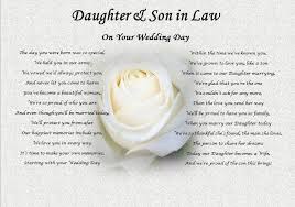 Daughter Son In Law Wedding Day Poem Gift Rose Ebay Wedding Day Quotes Daughter In Law Gifts Wedding Speech