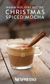 This Christmas Spiced Mocha Is One Hot Coffee Drink That We Ll Be Drinking All Winter Long Spice Up Your Hol Hot Coffee Drinks Spiced Drinks Nespresso Recipes