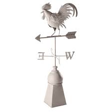 Figur Wetterhahn Aus Metall Grau In Antikoptik H99 Cocorico Maisons Du Monde Wetterhahn Antik Dekoration