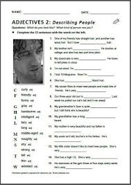 Adjectives Describing People Worksheets Adjectives To Describe People English Language Teaching English Language Learning
