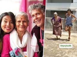 Wondering where milind soman learnt to run barefoot? Milind Soman S Mother Shows Important Fitness Goals Diet Can Make A Difference