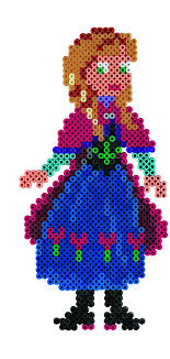 Anna Disney Frozen Hama Beads La Reine Des Neiges Disney Perle Hama