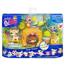 New Lps Littlest Pet Shop Jungle Hangout Pets Play Set Retired Hasbro Bobble Head Toys Lps Oyuncak Minis