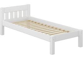Doppelbetten sollten mindestens 160 cm breit und 200 cm lang sein, beliebt sind hier aber auch betten in der größe 80 x 200 cm. Erst Holz Bett Jugendbett Einzelbett 80x200 Futonbett Kieferbett Massivholz Weiss Mit Rollrost 60 38 08 W Jugendbett Einzelbett 80x200 Futonbett Kieferbett Massivholz Weiss Mit Rollrost 60 38 08 W Online Kaufen Otto