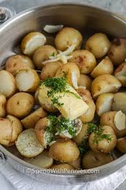 Whichever you choose, apply some cooking oil to the surface to stop the potato from sticking. Garlic Dill New Potatoes Only 4 Ingredients Spend With Pennies