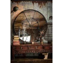 Cast iron rustic vintage heirloom style small tabletop oval vanity mirror decor. Cast Iron Mirror Wayfair