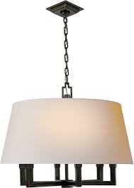 Six Light Square Tube Chandelier Sl5820 Visual Comfort Lighting Visual Comfort Hanging Lights