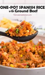 It's hearty and loaded with taste and in this article, i'm happy to share 30 stunning recipes for beef and rice. Spanish Rice With Ground Beef Easy One Pot Method Valerie S Kitchen