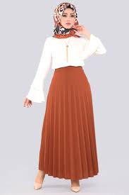 Notitle Tesettur Notitle Tesettur Etek Modelleri 2020 Pleated Long Skirt Hijab Fashion Pleated Skirt Outfit