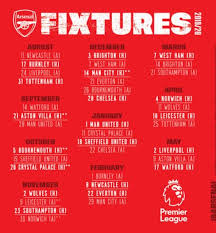Arteta has learned arsenal's fixtures for the new season (picture: Arsenal On Twitter Arsenal S Premier League Fixtures 2019 2020 Coyg