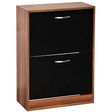 Maybe you would like to learn more about one of these? Walnut Black 2 Drawer Shoe Storage Cabinet Wooden Shoe Storage Cabinet