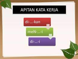 Dalam penulisan formal bahasa melayu, kata kerja hampir sentiasa dibubuh imbuhan, baik awalan, akhiran, apitan mahupun sisipan. Pp Apitan Kata Kerja
