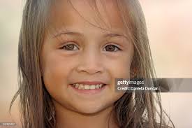 Brown Eyed Girl Closeup High-Res Stock Photo