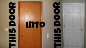 Use a smooth foam roller to paint your cabinet doors, drawer fronts, and cabinet boxes. How To Upscale A Cheap Door For Under 20 Youtube