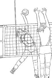 Realistic Coloring Page Of Volleyball Download Print Online Coloring Pages For Free Color Nimbus Sports Coloring Pages Coloring Pages Volleyball Drawing