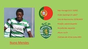 He won't be ready this year, he. Nuno Mendes Sporting Cp 2019 Highlights Youtube