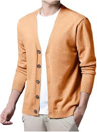 Shopyruder] 男士开衫秋宽松开衫针织V领长袖商务休闲毛衣v领时尚外套保暖夹克上衣外衣秋装上衣防寒冬装大学生抓绒高尔夫服防寒服-